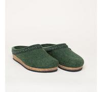 Stegmann 108 Filz-Clogs für Damen & Herren - Pantoffel mit Kork Sohle - Made in Tirol Green, 43
