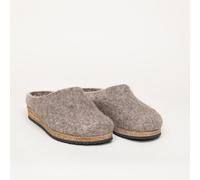 Stegmann Filzclog 108 Natur aus 100% seltenen Wollen - Hausschuhe für Damen & Herren - Pantoffeln mit Kork Sohle natural 49