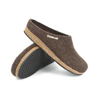 Stegmann Filzclogs 108 aus Yak-Wolle für Damen & Herren | Hochwertiger Hausschuh Yak Dunkelbraun, 42