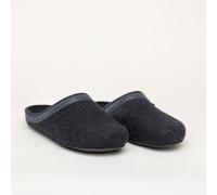 Stegmann Filzpantoffel 127 aus 100% hochwertiger Merino-Wolle - Hausschuhe für Damen & Herren - Pantoffeln mit Kork Sohle graphite 36