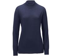 Stehbund-Pullover Modell Sabrina aus Seide und Kas Peter Hahn blau 46