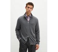 Cardigan MARC O'POLO "aus Bio-Baumwoll-Schurwoll-Mix", Herren, Gr. XXL, grau (graphic grau melange), Obermaterial: 54% Baumwolle, 29% Schurwolle, 17% Polyamid, unifarben, regular fit, Rippbündchen, St