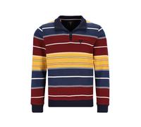 Stehkragen-Sweatshirt in Rippstruktur