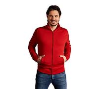 Stehkragen Zip Jacke Herren, Rot, XXL