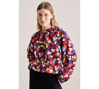 Stehkragenbluse Druck Blau 36 (60.134961-0019-36)
