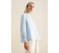 Langarm Twill Stehkragenbluse Blau 44 (60.135275-0015-44)