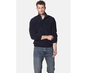 Stehkragenpullover BABISTA "Pullover VERITOLA", Herren, Gr. XXL, blau (dunkelblau), Obermaterial: 71% Polyester COOLMAX PES(Coolmax). 29% Baumwolle CO., unifarben, normal, ohne Ausschnitt, Pullover St