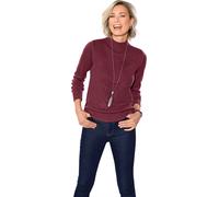 Stehkragenpullover bordeaux 44 Polyacryl