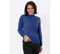 Stehkragenpullover CASUAL LOOKS "Stehkragen-Pullover", Damen, Gr. 52, royalblau, 100% Polyacryl, unifarben, Pullover Stehkragenpullover (87090802-52) royalblau