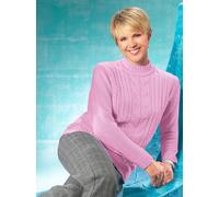 Stehkragenpullover CLASSIC BASICS "Pullover", Damen, Gr. 42, rosa (rosé), 100% Polyacryl, unifarben, figurumspielend, Pullover Stehkragenpullover (785931-42) rosé