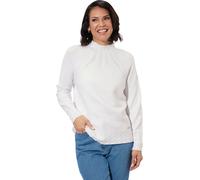 Stehkragenpullover ecru 44 Viskose, Polyester, Polyamid
