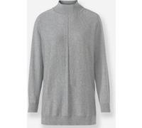 Stehkragenpullover grau-meliert 42