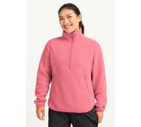 Stehkragenpullover JACK WOLFSKIN "LITE CURL HZ W", Damen, Gr. S (36), eveningrose, Obermaterial: 100% POLYESTER. Futter: 100% POLYESTER, Pullover Stehkragenpullover (31864352-S) eveningrose