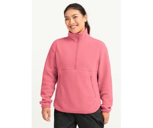 Stehkragenpullover JACK WOLFSKIN "LITE CURL HZ W", Damen, Gr. XL (46), eveningrose, Obermaterial: 100% POLYESTER. Futter: 100% POLYESTER, Pullover Stehkragenpullover (31864352-XL) eveningrose