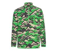 Stehkragenpullover JACK WOLFSKIN "PAW ERA 100 PRINT HZ M", Herren, Gr. S (48), mountainpaw, lizard, Obermaterial: 100% POLYESTER, Pullover Stehkragenpullover (18787239-S) mountainpaw, lizard