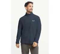 Stehkragenpullover JACK WOLFSKIN "TAUNUS 100 HZ M", Herren, Gr. L (52), midnightsky, Obermaterial: 100% POLYESTER, Pullover Stehkragenpullover, Fleecepullover, Halfzip-Reißverschluss, Stehkragen (4886