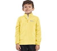 Stehkragenpullover JACK WOLFSKIN "TAUNUS HALFZIP K", Kinder, Gr. 140, gelb (lemonice), Obermaterial: 100% Polyester. Futter: 100% Polyester, Pullover Stehkragenpullover (49910449-140) lemonice
