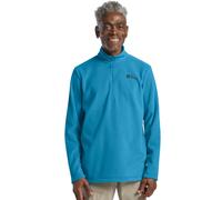 Stehkragenpullover JACK WOLFSKIN "TAUNUS HZ M", Herren, Gr. XXL (58), blau (aurorablau), Obermaterial: 100% Polyester, Pullover Stehkragenpullover (73127731-XXL) aurorablau