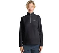 Stehkragenpullover JACK WOLFSKIN "TAUNUS HZ W", Damen, Gr. M (38/40), schwarz, Obermaterial: 100% Polyester, Pullover Stehkragenpullover (47817018-M) schwarz