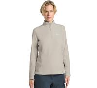 Stehkragenpullover JACK WOLFSKIN "TAUNUS HZ W", Damen, Gr. XXL (48), beige (palesand), Obermaterial: 100% Polyester, Pullover Stehkragenpullover (96565654-XXL) palesand