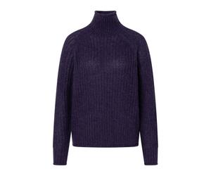 Stehkragenpullover JOOP "Korala", Damen, Gr. 40, schwarz lila, Strick, Obermaterial: 47% Nylon, 34% Alpaka, 19% Wolle, Rippbündchen, Pullover Stehkragenpullover, mit Alpaka-Wolle (33798140-40) schwarz