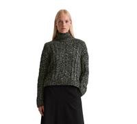 Strickpullover MARC O'POLO, Damen, Gr. M, night grau melange, Strick, Obermaterial: 44% Alpaka, 32% Baumwolle, 13% Schurwolle, 11% Polyamid, casual, oversize normal, hoch geschlossener Ausschnitt, Lan