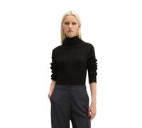 Stehkragenpullover MARC O'POLO "aus Heavy Weight Cotton", Damen, Gr. XL, schwarz, Obermaterial: 100% Baumwolle, unifarben, Pullover Stehkragenpullover (30134536-XL) schwarz