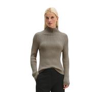 Stehkragenpullover MARC O'POLO "aus Heavy Weight Cotton", Damen, Gr. XXS, beige (earthy taupe), Obermaterial: 100% Baumwolle, unifarben, Pullover Stehkragenpullover (79352723-XXS) earthy taupe