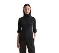 Stehkragenpullover MARC O'POLO "aus Organic Cotton", Damen, Gr. S, schwarz, Obermaterial: 100% Baumwolle, unifarben, Pullover Stehkragenpullover (33644650-S) schwarz