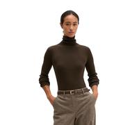 Stehkragenpullover MARC O'POLO "aus Organic Cotton", Damen, Gr. XXL, braun (burnt coffee), Obermaterial: 100% Baumwolle, unifarben, Pullover Stehkragenpullover (67521446-XXL) burnt coffee