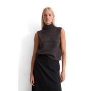 Stehkragenpullover MARC O'POLO "aus reiner Merinowolle", Damen, Gr. M, schwarz coffee, Obermaterial: 100% Schurwolle, unifarben, Pullover Stehkragenpullover (57063335-M) schwarz coffee