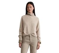 Stehkragenpullover MARC O'POLO, Damen, Gr. M, chalky mauve melange, Strick, Obermaterial: 60% Wolle, 20% Polyamid, 20% Viskose, regular fit, Rippbündchen, Pullover Stehkragenpullover, aus Tweed, regul