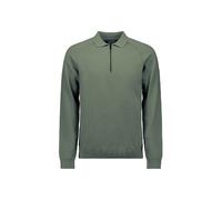 Stehkragenpullover NO EXCESS "No Excess Half-Zip-Polo-Pullover Pullover Polo Half Zip Solid", Herren, Gr. L, dunkelgrün, 90% Baumwolle, 10% Nylon, Pullover Stehkragenpullover (73620505-L) dunkelgrün