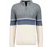 Stehkragenpullover RAGMAN, Herren, Gr. 50, beige gemustert, 941, Strick, 100% Baumwolle, ohne Ausschnitt, Pullover Stehkragenpullover (37753702-M) beige gemustert, 941