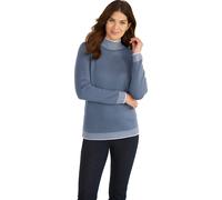 Stehkragenpullover rauchblau 40 Polyacryl
