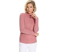 Stehkragenpullover CLASSIC BASICS "Langarm-Pullover", Damen, Gr. 46, rosenquarz, 100% Polyacryl, unifarben, Pullover Stehkragenpullover (64803830-46) rosenquarz