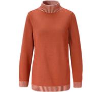 Stehkragenpullover rostrot 56 Polyacryl