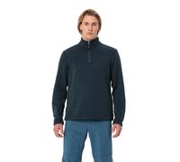 Stehkragenpullover VAUDE "MEN'S TESERO PULLOVER II", Herren, Gr. L, schwarz sea, Obermaterial: 100% Polyester, Pullover Stehkragenpullover, mit kurzem Reißverschluss, in Strickoptik, für kühle Tage (5