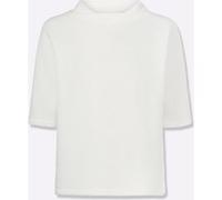 Sweatshirt HEINE, Damen, Gr. 38, ecru, 75% Baumwolle, 20% Polyester, 5% Elasthan, unifarben, Rundhals, Sweatshirts Sweatshirt (25314136-38) ecru