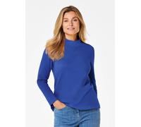 Stehkragenshirt mit Langarm blau 48