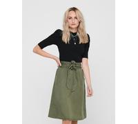 Stehkragenshirt ONLY "ONLLIVE LOVE SCARLETT 2/4 TOP JRS", Damen, Gr. M (38), schwarz, Single Jersey, Obermaterial: 95% Baumwolle, 5% Elasthan, unifarben, regular fit normal, hoch geschlossener Ausschn