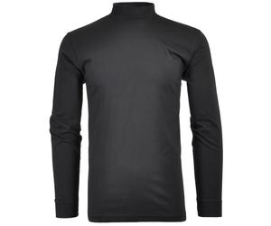 Stehkragenshirt RAGMAN, Herren, Gr. L, schwarz, Baumwolle, regular fit, hoch geschlossener Ausschnitt, Shirts Stehkragenshirt (026322-L) schwarz