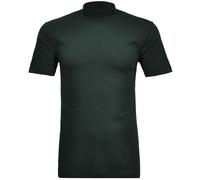RAGMAN Herren Stehkragenshirt Kurzarm M, Dunkelgrün-386