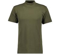 Stehkragenshirt RAGMAN, Herren, Gr. XXL, grün (dunkelgrün, 393), Baumwolle, regular fit, hoch geschlossener Ausschnitt, Shirts Stehkragenshirt (22067253-XXL) dunkelgrün, 393