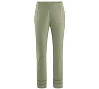 Stehmann, Capri Hose im Minimaldruck mit Hohlsaumstickerei Farbe vetiver, Größe 42