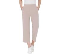 Culotte STEHMANN "FENJA", Damen, Gr. 40, N-Gr, simply taupe, Stoff, Obermaterial: 65% Viskose, 30% Polyamid, 5% Elasthan, straight fit 7/8-Länge, Hosen Culotte, Sommerhose mit elastischem Bund und ger