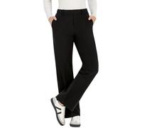 Jerseyhose STEHMANN "Fenja", Damen, Gr. 40, N-Gr, schwarz, Jersey, Obermaterial: 68% Viskose, 27% Polyamid, 5% Elasthan, unifarben, straight fit normal, Hosen, im Straight Fit, mit Bügelfalte (7891720