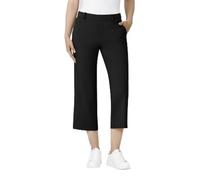 Chinohose STEHMANN "Fenja", Damen, Gr. 42, N-Gr, schwarz, Web, Obermaterial: 50% Baumwolle, 42% Polyamid, 8% Elasthan, unifarben, regular fit ca. Mitte Wade, Hosen Chinohose, mit Bügelfalten (10915037