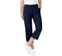Chinohose STEHMANN "Fenja", Damen, Gr. 42, N-Gr, marine,300, Web, Obermaterial: 50% Baumwolle, 42% Polyamid, 8% Elasthan, casual, regular fit ca. Mitte Wade, Hosen, mit Bügelfalten (70060440-42) marin
