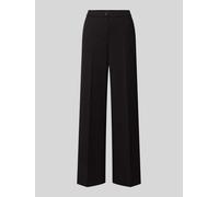 Palazzohose STEHMANN, Damen, Gr. 40, N-Gr, schwarz (schwarz, 900), Obermaterial: 95% Polyester, 5% Elasthan, unifarben, regular fit knöchellang, Hosen, mit Taschen (42996734-40) schwarz, 900